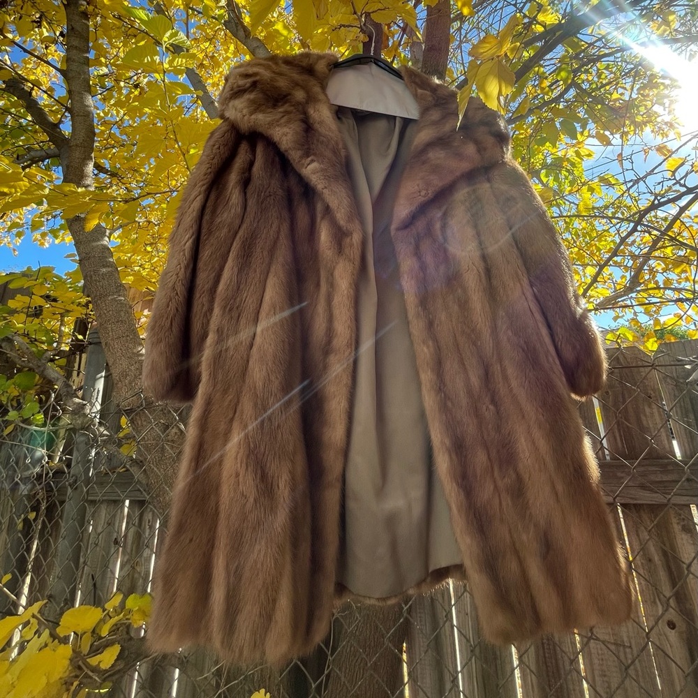 The Broadway Vintage Mink Fur Coat (L)